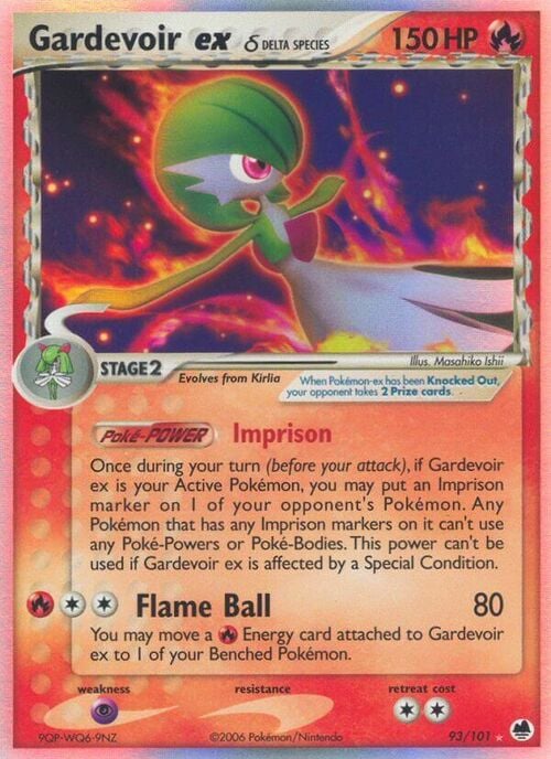 Gardevoir ex δ Delta Species Card Front