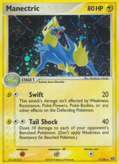 Manectric Card Front