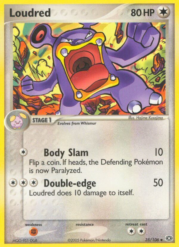loudred pokemon card - 212/182 - Paradox Rift - Illustration Rare Uncommon Card Type Sucks it was fanart by