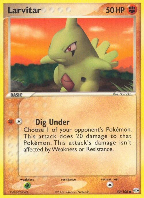 Larvitar Card Front