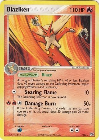 Blaziken Card Front