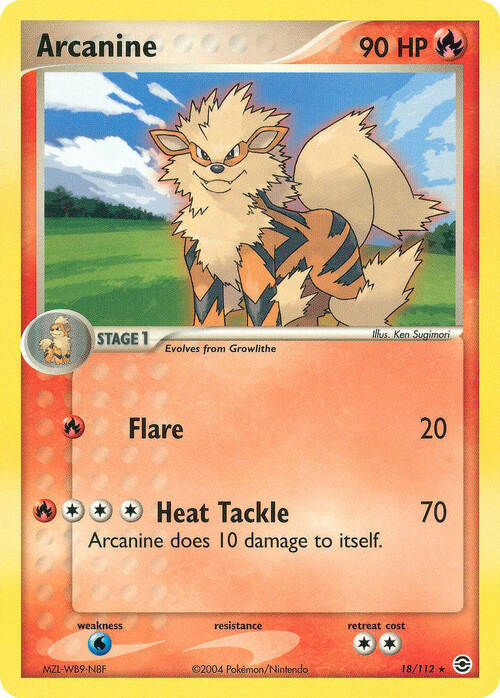 Arcanine Card Front