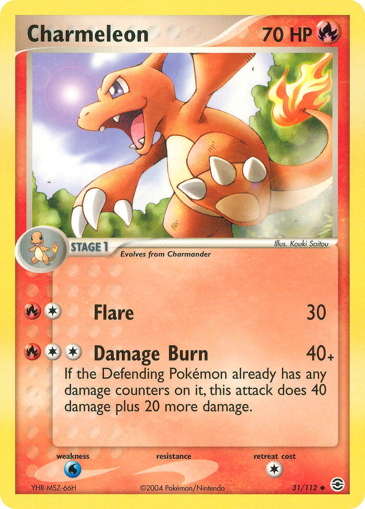 charmeleon pokemon card stage 1 EX FireRed & LeafGreen | Pokémon From the Team Rocket set Charmeleon 19/149 - Boundaries Crossed