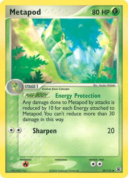 Metapod Card Front