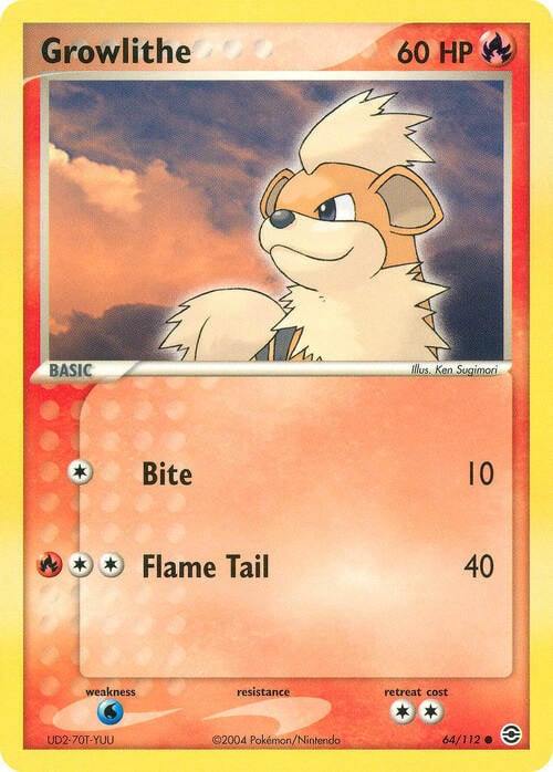 Growlithe Card Front