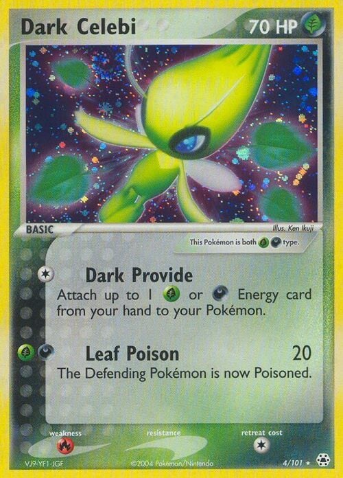 Dark Celebi Card Front