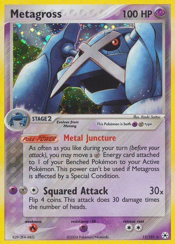 metagross pokemon card Promo Metagross-EX XY34 Stage 2 Metagross Cracked Ice Holo rare