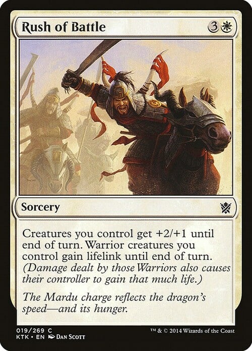 Rush of Battle Card Front