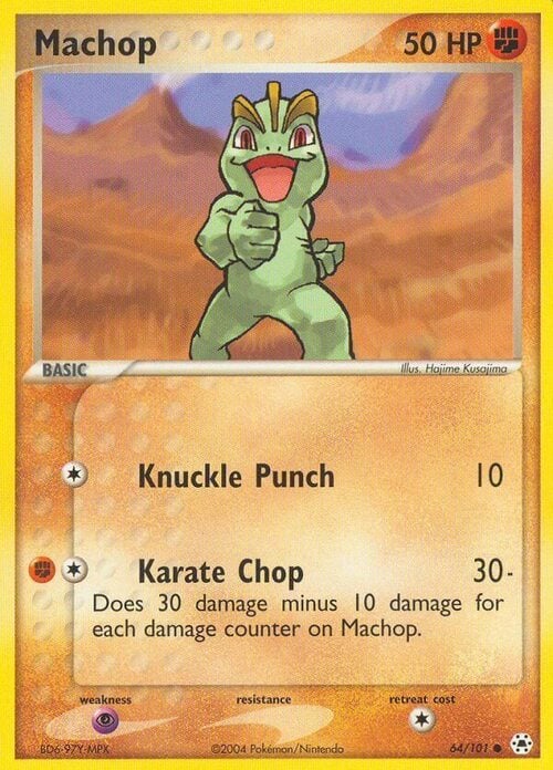 Machop Card Front