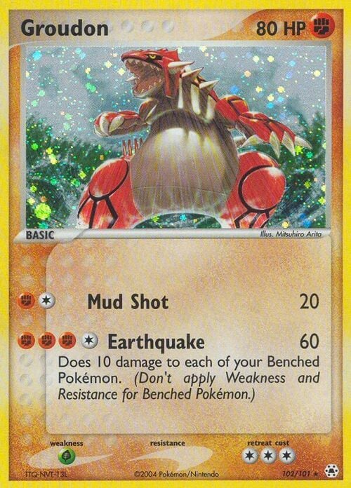 Groudon Card Front