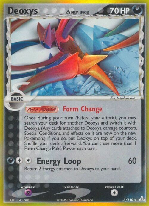 Deoxys δ (Attacco) Card Front