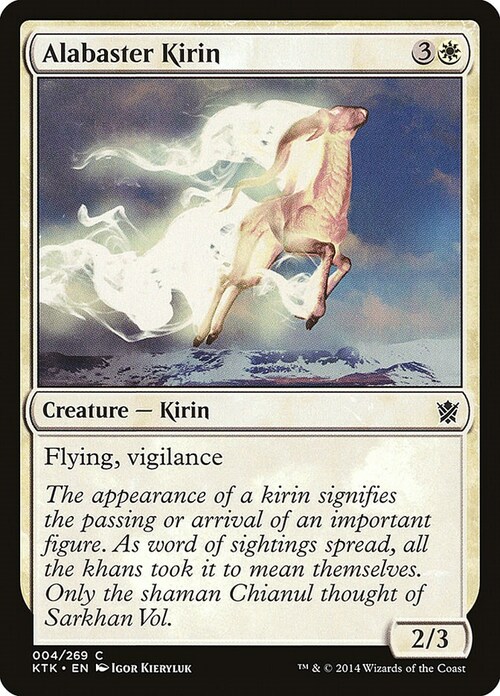 Alabaster Kirin Card Front