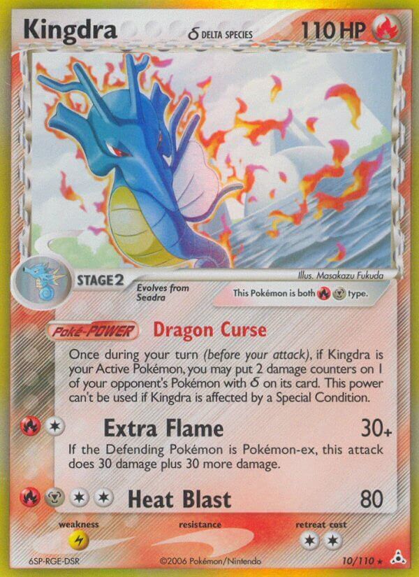 kingdra pokemon card holographic [1st Edition] #8 Prices | Neo Genesis [WWWW] Dragon Tornado (50) If this attack doesnt Knock Out the Defending Pokemon Kingdra Holo - Unleashed Pokmon