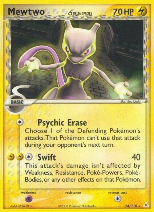 Mewtwo δ Delta Species Card Front