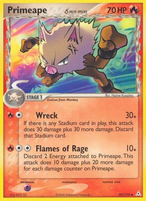 Primeape δ Delta Species Card Front