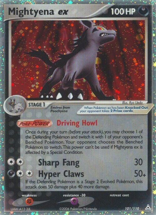 Mightyena ex Card Front