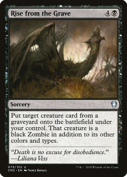 Rise from the Grave Card Front