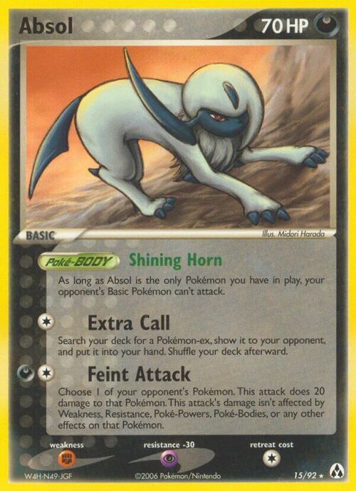 Absol [Extra Call | Feint Attack] Card Front