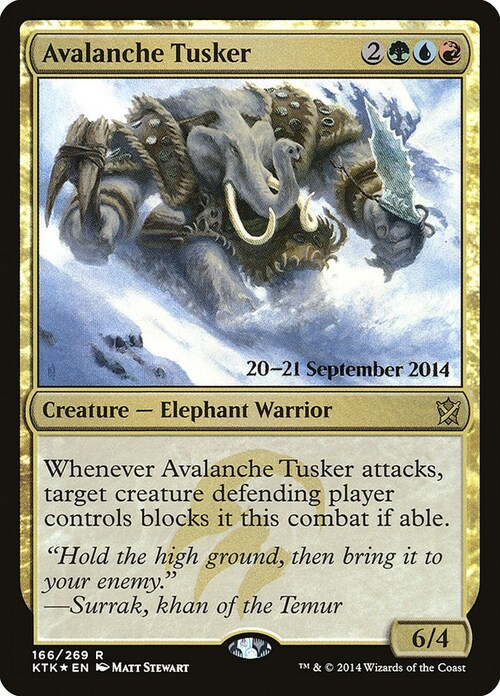 Avalanche Tusker Card Front