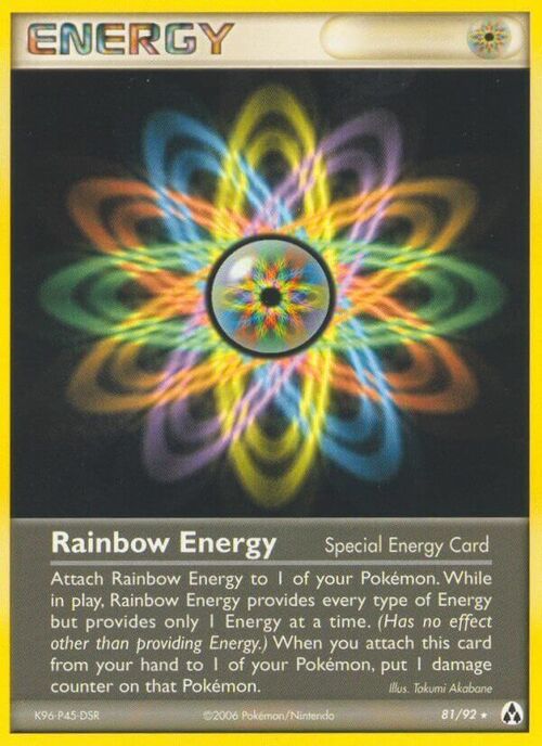 Rainbow Energy Card Front