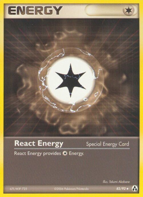 React Energy Card Front