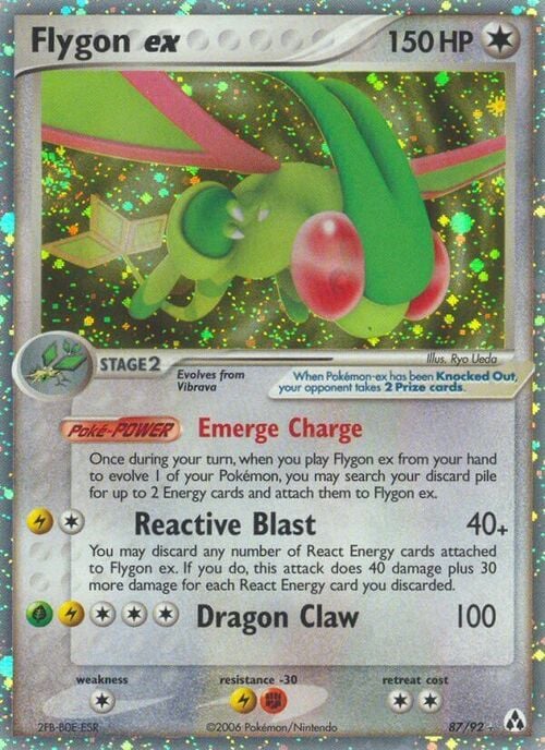 Flygon ex Card Front
