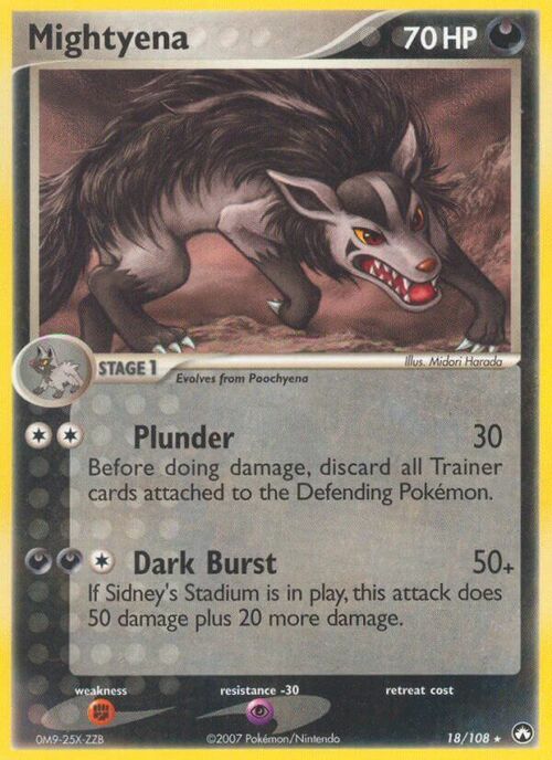 Mightyena Card Front