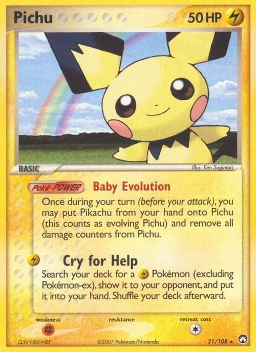 Pichu Card Front