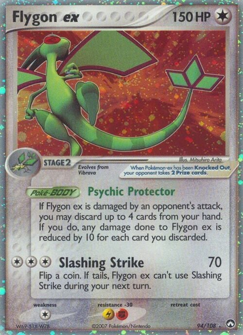 Flygon ex Card Front