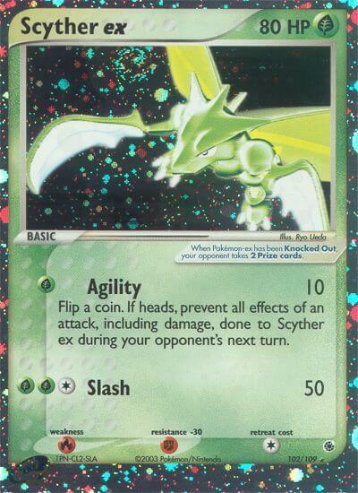 Scyther ex Card Front
