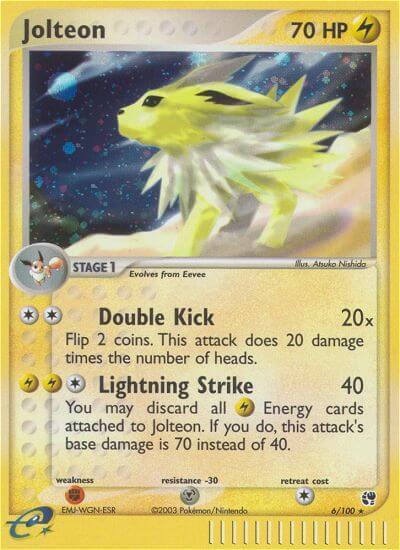 rare jolteon pokemon card 8/115 Price 2026 Celebrate the incredible history of the TCG hobby by adding this Jolteon 1999 Pokemon Jungle 1st Edition Holo Rare #4 PSA Authenticated 7 Card to your vault Limited Pokemon TCG Card Eevee