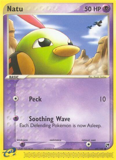natu pokemon card Natu 27/108 Reverse Holo