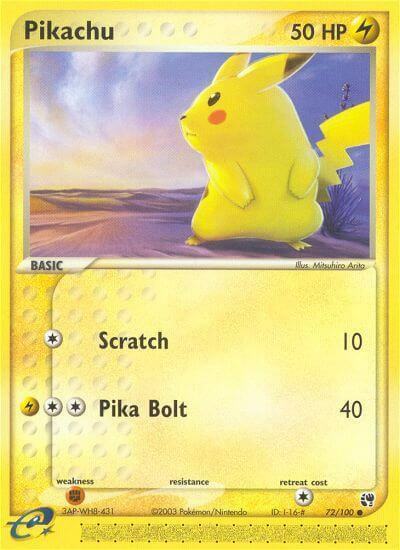 Pikachu Card Front