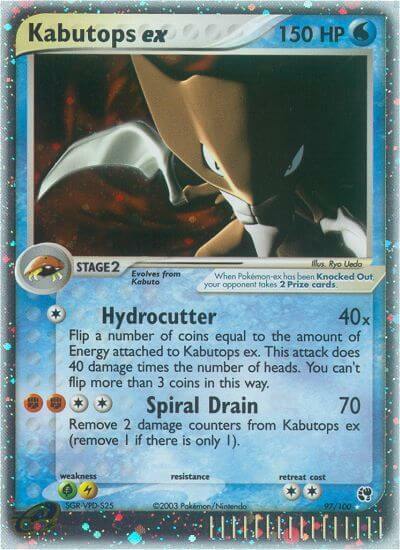 Kabutops ex Card Front