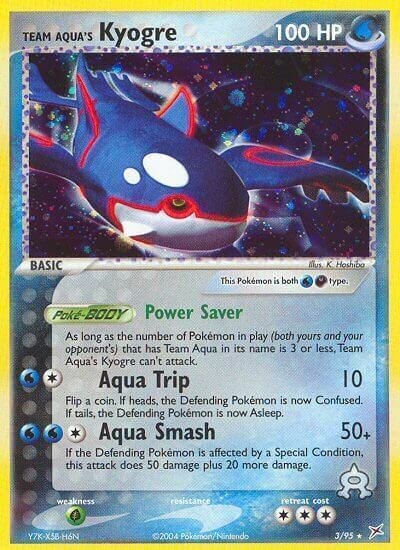 Team Aqua's Kyogre Card Front