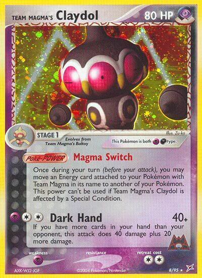 Team Magma Claydol Card Front