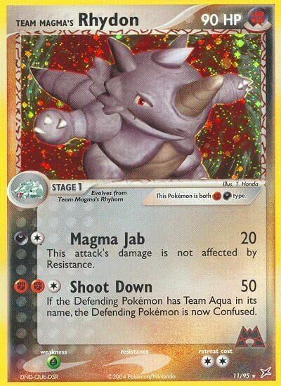 Team Magma Rhydon Card Front