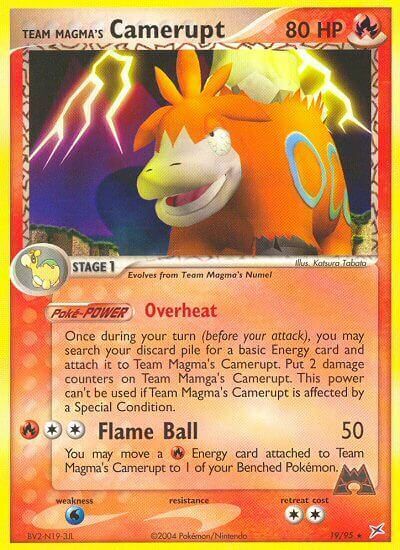 Team Magma Camerupt Card Front