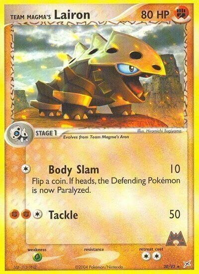 Team Magma Lairon Card Front