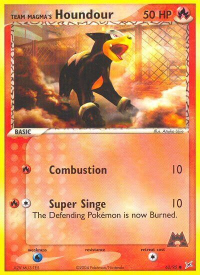 Team Magma's Houndour EX Team Magma vs Team Aqua | Pokmon | CardTrader