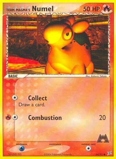 Team Magma's Numel Card Front