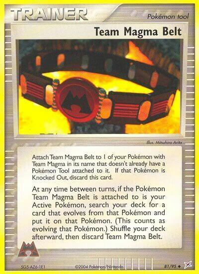 Team Magma Belt Card Front