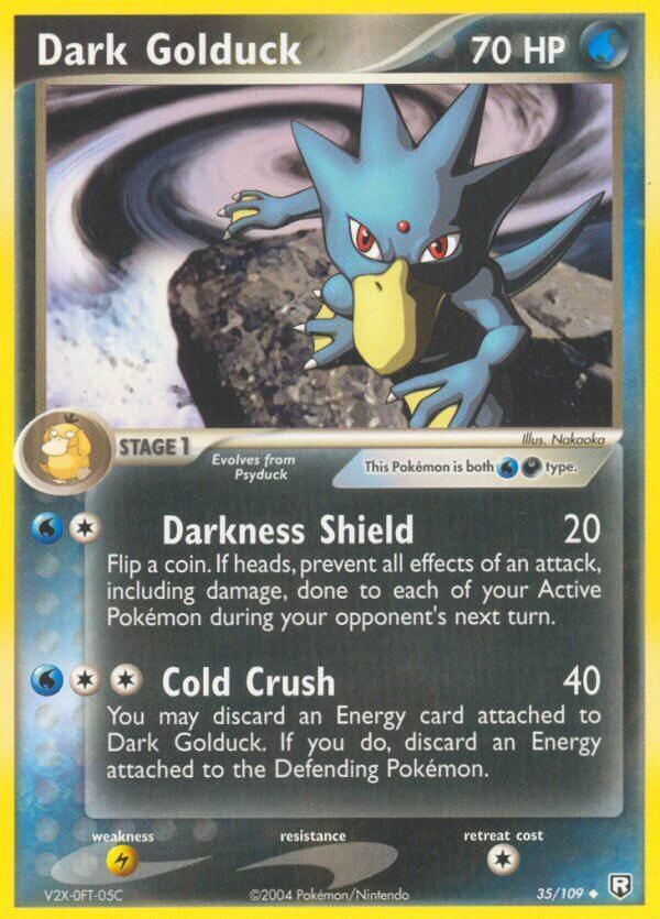 gold duck pokemon card - Golduck 055/165 - Pokemon 151 - Reverse Foil Pokémon Hit Points100 HP Form Dark Golduck EX Team Rocket