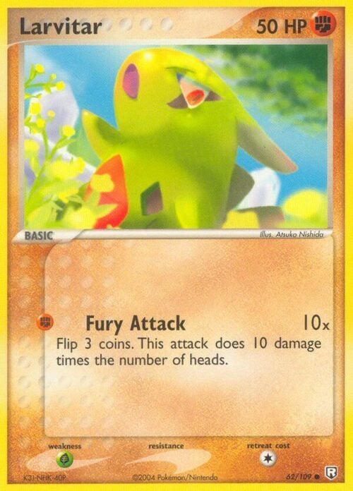 Larvitar Card Front