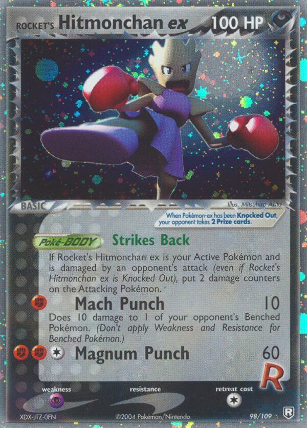 rare hitmonchan pokemon card Rocket's Hitmonchan ex EX Team Rocket Returns | Pokémon