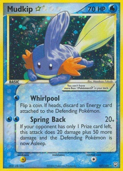 Mudkip ☆ Gold Star Card Front