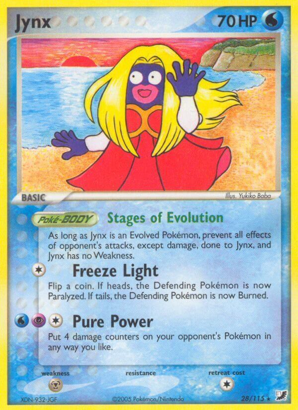 pokemon cards jynx POKMON CARD GAME s11a 034/068 U Psychic Psychic Slap (10) Psychic Pokemon - Jynx ex 124/165