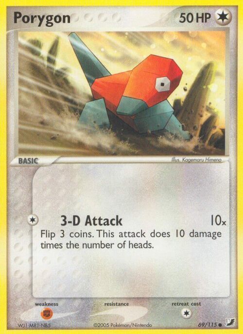 Porygon Card Front
