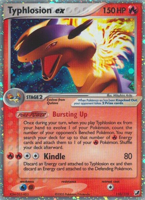 Typhlosion ex Card Front