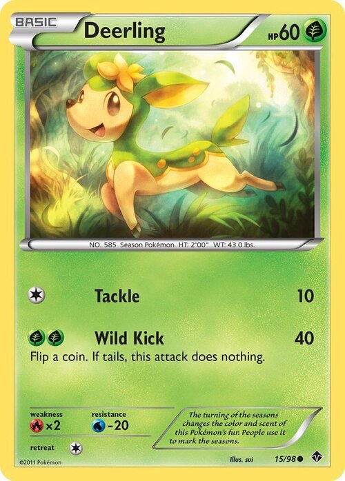 Deerling Card Front